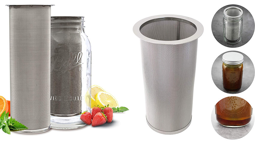 Stainless Steel Cold Brew Coffee Filter - Hightop Filter and Strainer