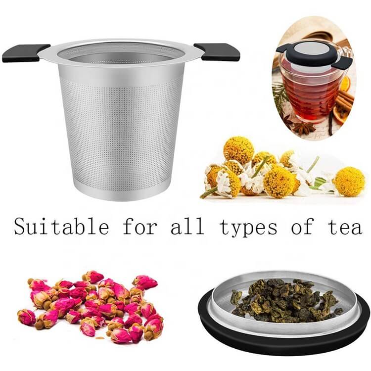reusable stainless steel tea strainer