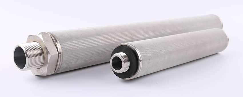 stainless steel sintered filter cartridge